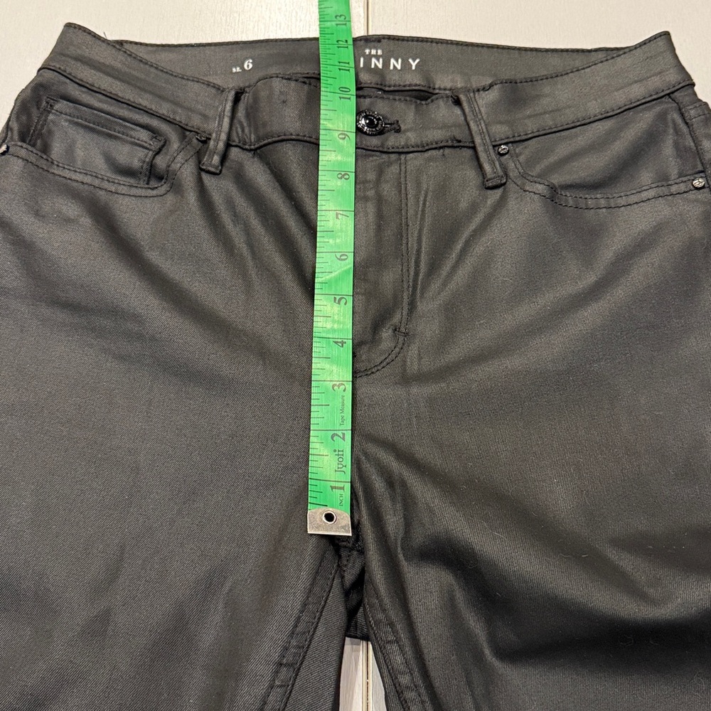 White House Black Market Black Faux Leather Skinny - Picture 6 of 9